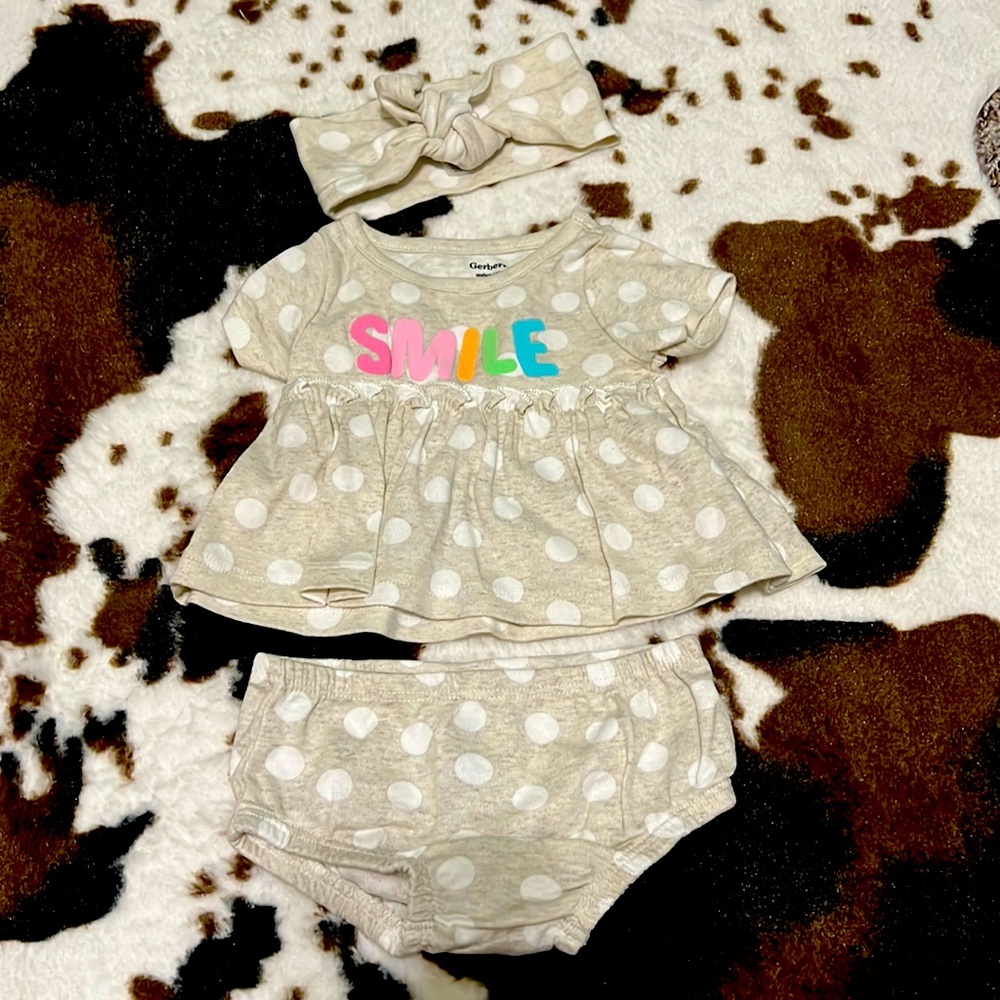 NB smile dress with bow